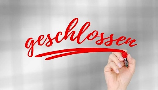 Samstag geschlossen